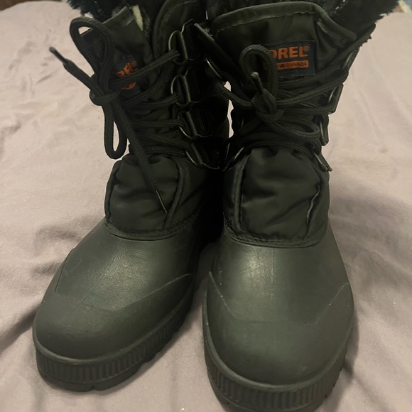 SOREL Black Snow Boots  Women’s Size 8 - Picture 8 of 16